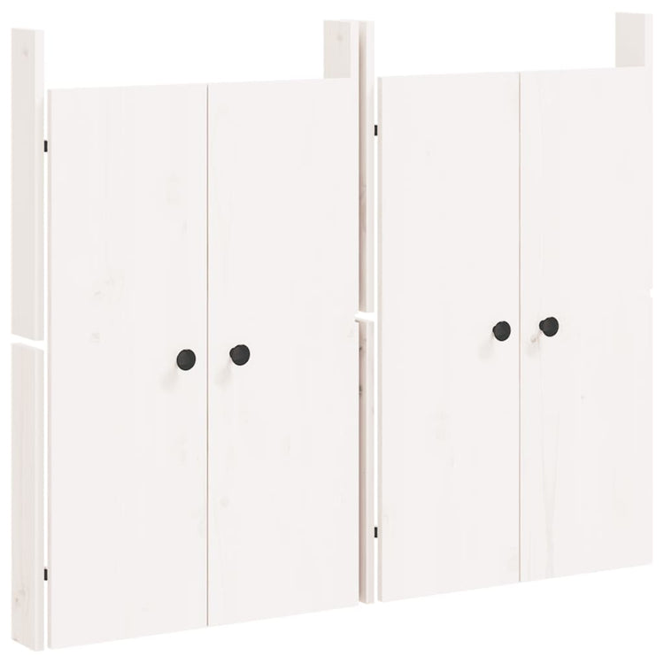 Vidaxl Schranktüren für Außenküche 2 ST 50x9x82 cm Kiefernholz Weiß weiß