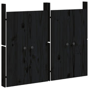 Vidaxl Schranktüren für Außenküche 2 ST 50x9x82 cm Kiefernholz schwarz - afbeelding 2