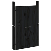 Vidaxl Schranktüren für Außenküche 2 ST 50x9x82 cm Kiefernholz schwarz - afbeelding 3