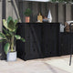 Vidaxl Schranktüren für Außenküche 2 ST 50x9x82 cm Kiefernholz schwarz