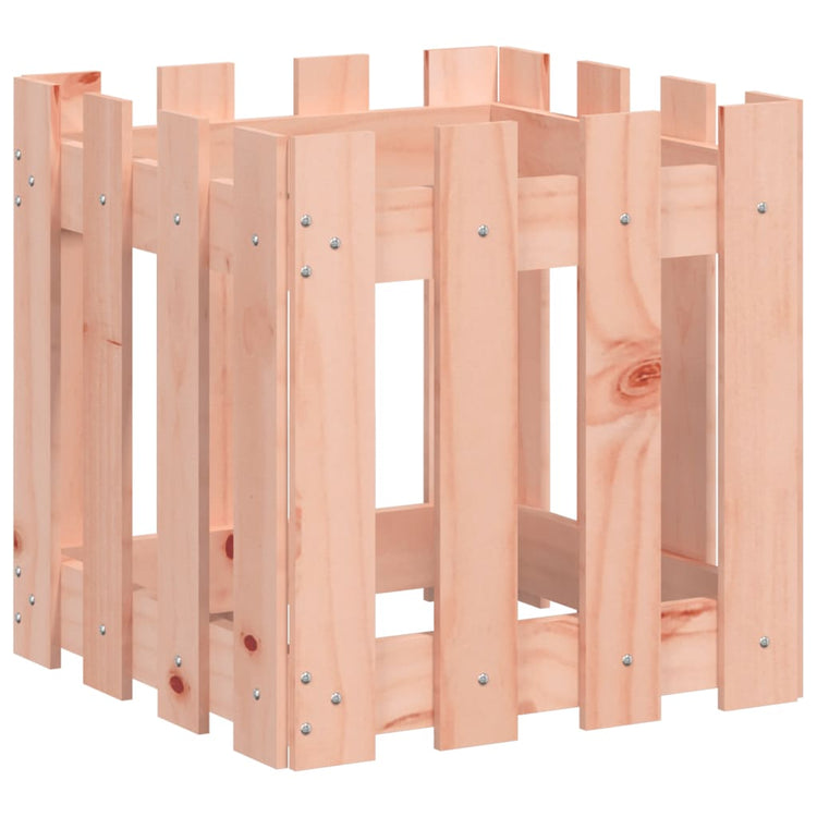 VIDAXL -Pflanzer mit Fechten 40x40x40 cm Solid Douglashout