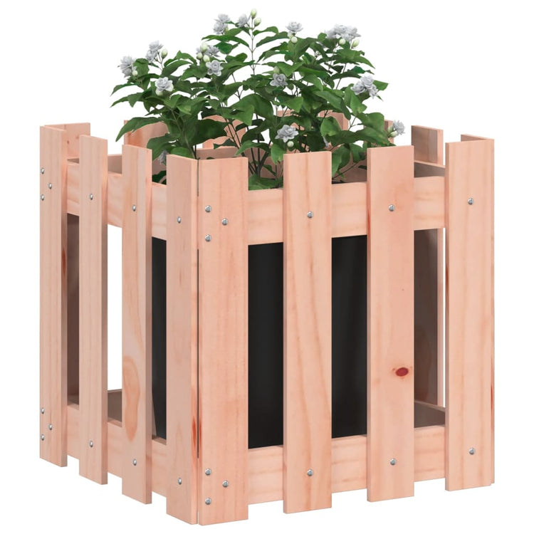 VIDAXL -Pflanzer mit Fechten 40x40x40 cm Solid Douglashout