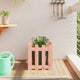 VIDAXL -Pflanzer mit Fechten 40x40x40 cm Solid Douglashout