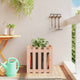 VIDAXL -Planungsbox mit Zaundesign 50x50x50 cm Solid Douglashout