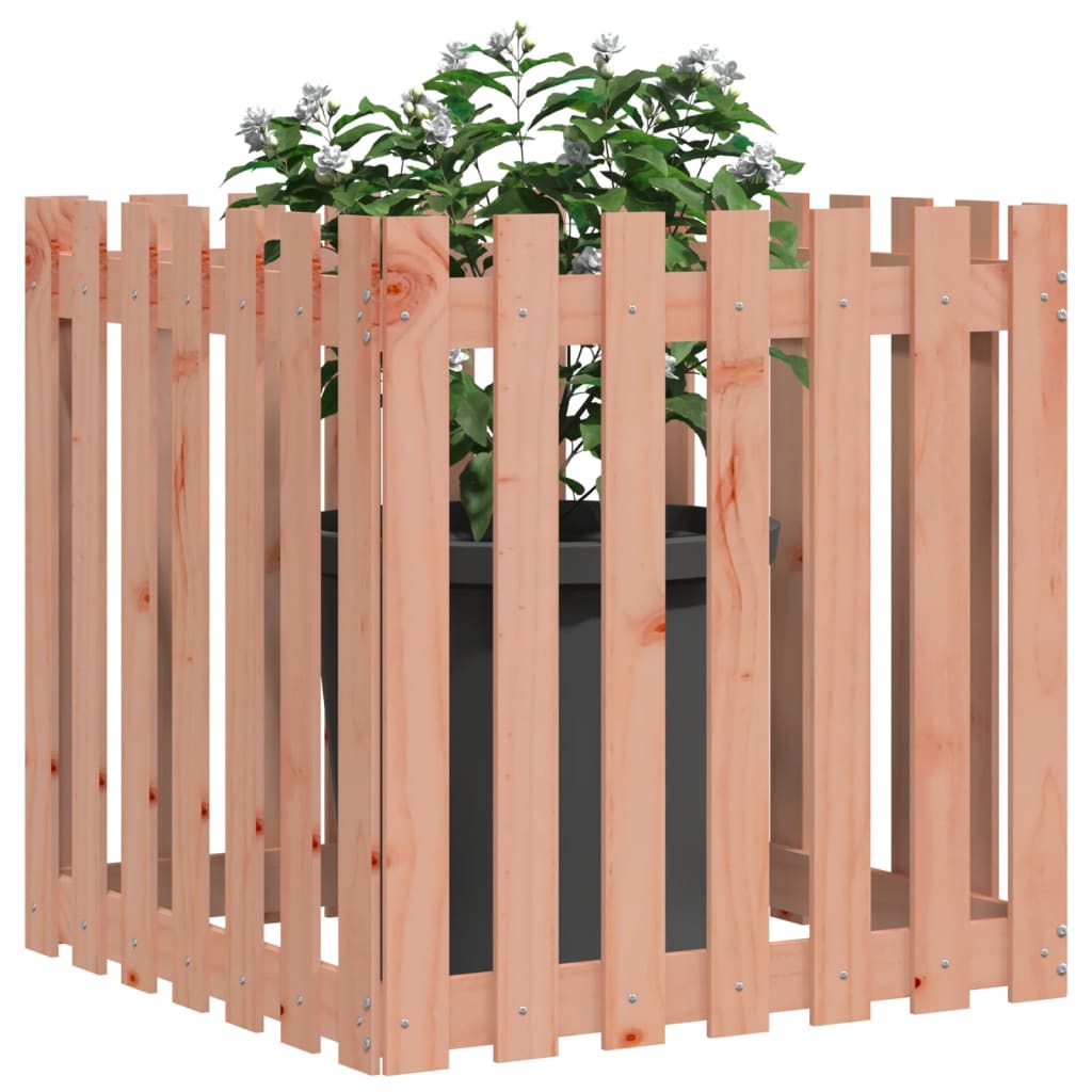 VIDAXL -Planungsbox mit Fechten 70x70x70 cm Solid Douglashout