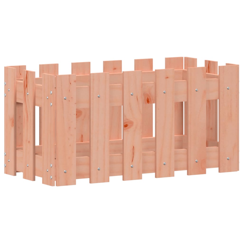VIDAXL -Planungsbox mit Zaundesign 60x30x30 cm Solid Dougohout