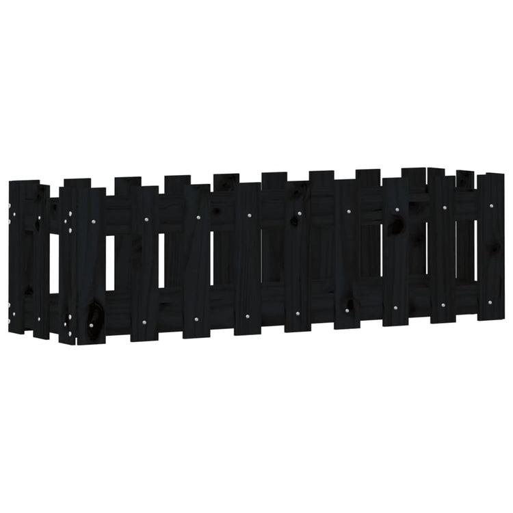 Vidaxl Pflanzer Insent Hek Design 100x30x30 cm Kiefernholz schwarz