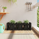 Vidaxl Pflanzer Insent Hek Design 100x30x30 cm Kiefernholz schwarz