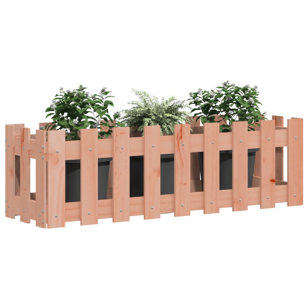 VIDAXL -Planungsbox erhöhtes Zaun 100x30x30 cm Solid Douglashout