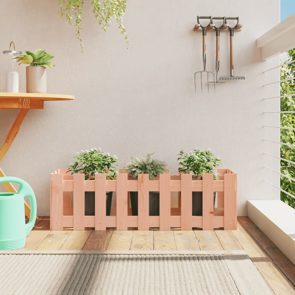 VIDAXL -Planungsbox erhöhtes Zaun 100x30x30 cm Solid Douglashout