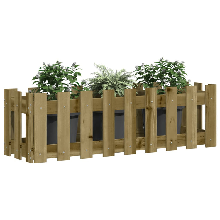 VIDAXL -Pflanzgefäßintermeister HEK -Design 100x30x30 cm imprägniertes Holz