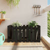 Vidaxl Pflanzer Insent Hek Design 100x50x50 cm Kiefernholz schwarz