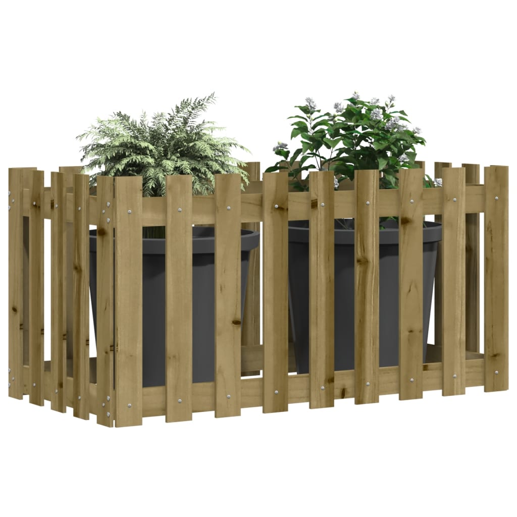 VIDAXL -Pflanzerinstallation HEK -Design 100x50x50 cm imprägniertes Holz