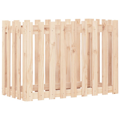 VIDAXL -Pflanzer mit Fechten 100x50x70 cm Kiefernholz angehoben