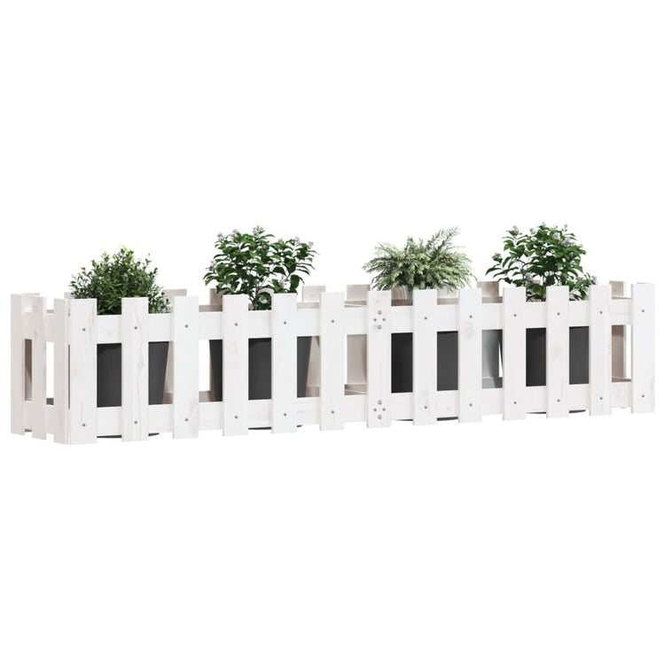 Vidaxl -Pflanzerinteradium HEK Design 150x30x30 cm Kiefernholz Weiß weiß