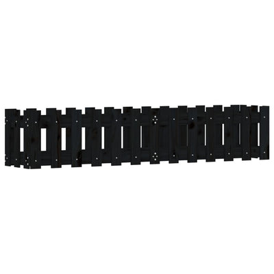 Vidaxl Pflanzer Insent HEK Design 150x30x30 cm Kiefernholz schwarz