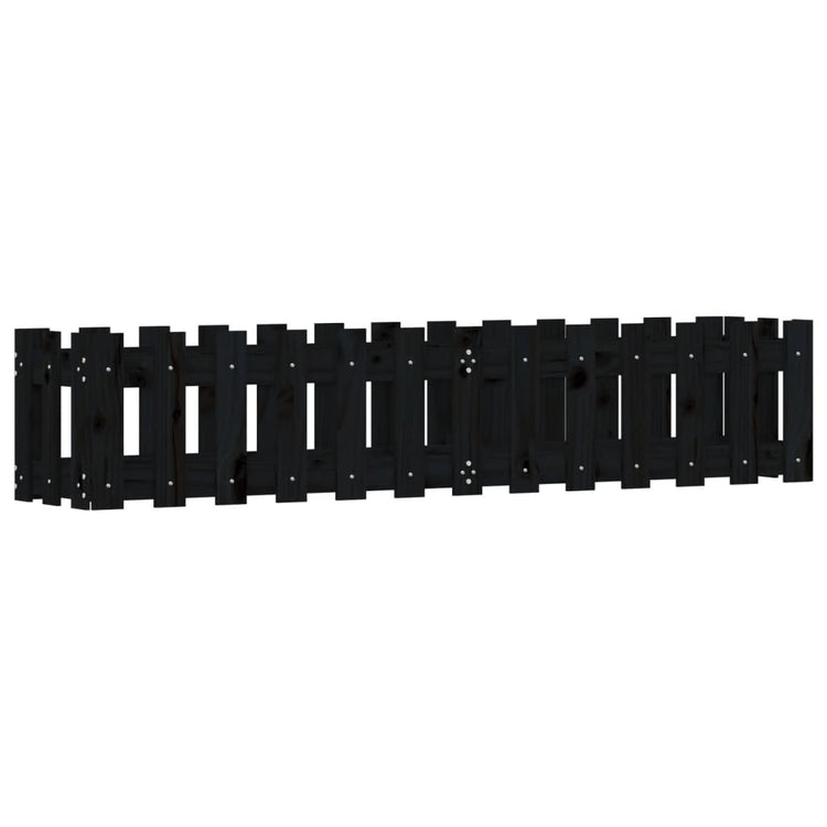Vidaxl Pflanzer Insent HEK Design 150x30x30 cm Kiefernholz schwarz