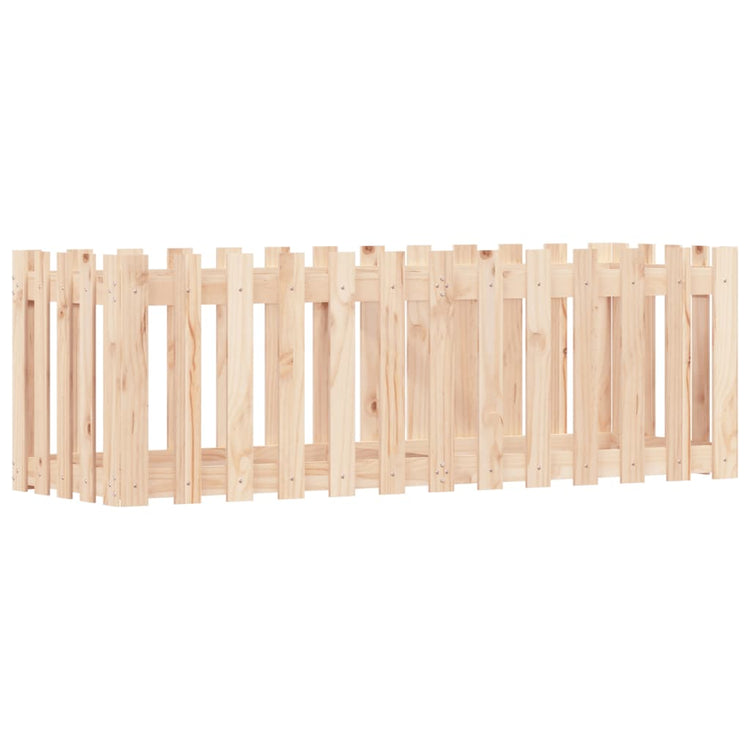 VIDAXL -Pflanzer mit Zaundesign 150x50x50 cm Kiefernholz