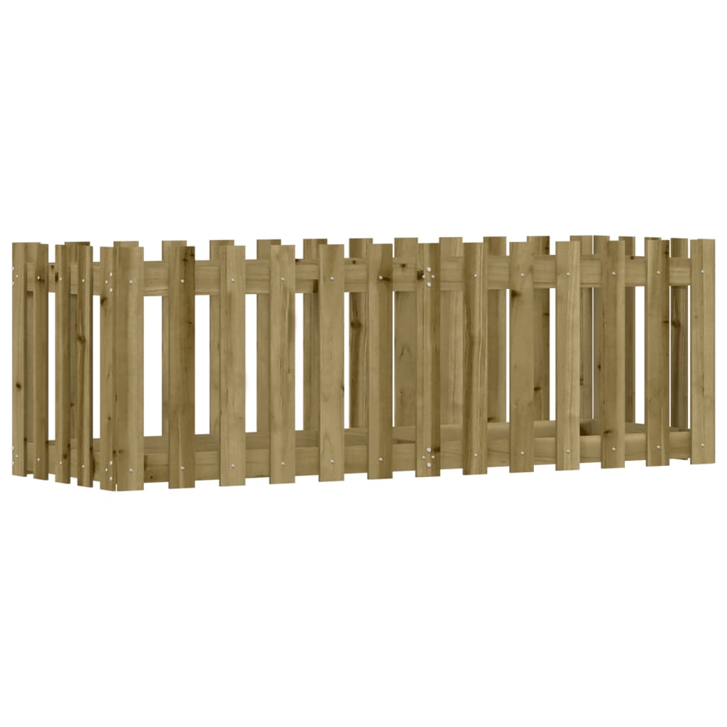 VIDAXL -Pflanzer erhöhte das HEK -Design 150 x 50 x 50 cm imprägniertes Holz