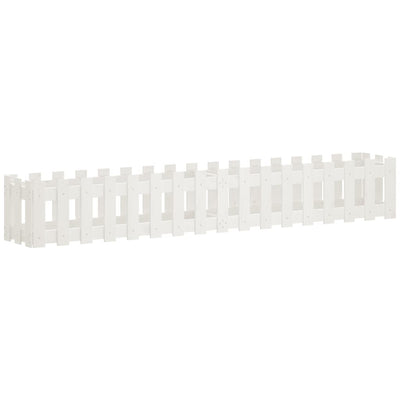 Vidaxl Pflanzer Insent HEK Design 200x30x30 cm Kiefern mit Weiß