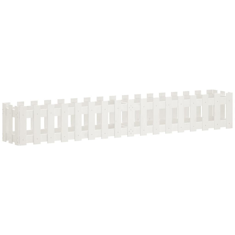 Vidaxl Pflanzer Insent HEK Design 200x30x30 cm Kiefern mit Weiß