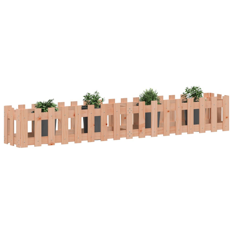 Vidaxl Pflanzer erhöhte das HEK -Design 200x30x30 cm Solid Douglashout