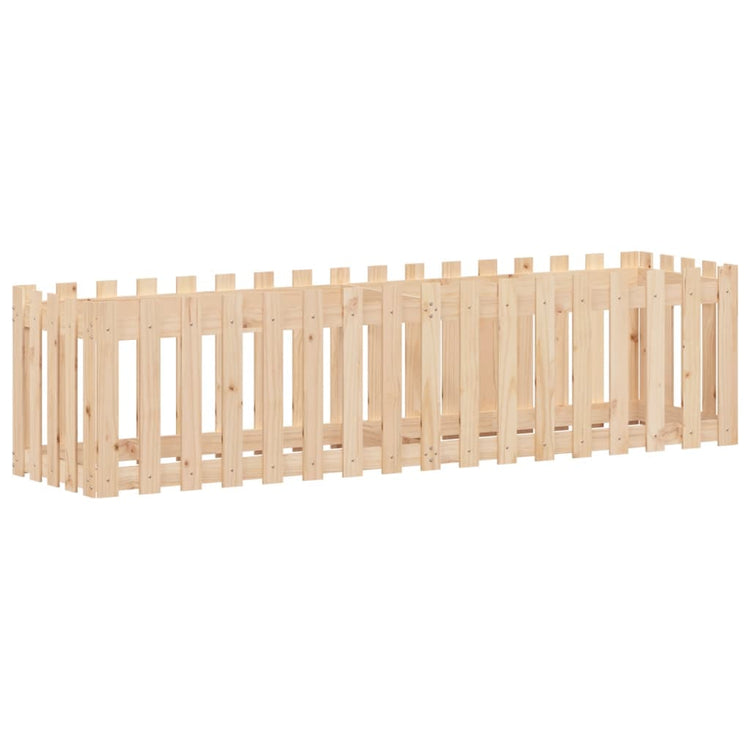 VIDAXL -Pflanzer mit Fechten 200x50x50 cm Kiefernholz angehoben
