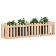 VIDAXL -Pflanzer mit Fechten 200x50x50 cm Kiefernholz angehoben - afbeelding 3