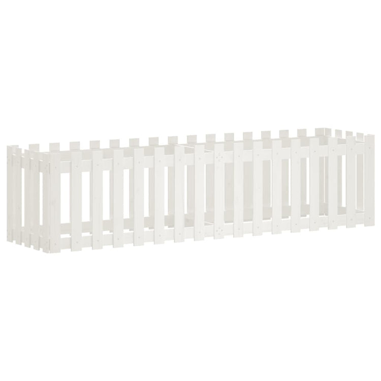 Vidaxl Pflanzer Insent HEK Design 200x50x50 cm Kiefern mit Weiß
