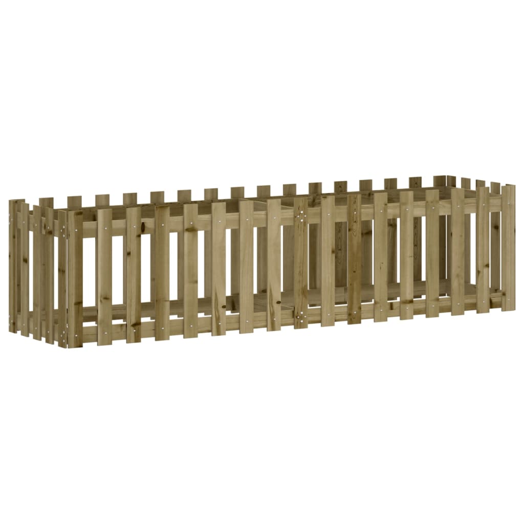 VIDAXL -Pflanzer erhöhte das HEK -Design 200x50x50 cm imprägniertes Holz
