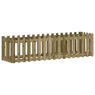 VIDAXL -Pflanzer erhöhte das HEK -Design 200x50x50 cm imprägniertes Holz