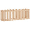 Vidaxl -Pflanzer mit Zaundesign 200x50x70 cm Kiefernholz angehoben