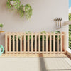 Vidaxl -Pflanzer mit Zaundesign 200x50x70 cm Kiefernholz angehoben