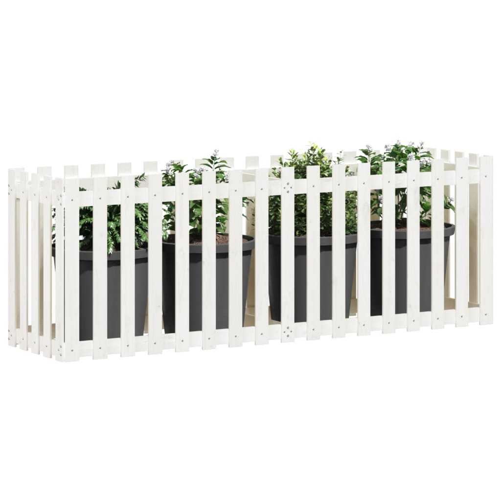 Vidaxl Pflanzer Insent HEK Design 200x50x70 cm Kiefer Wit White