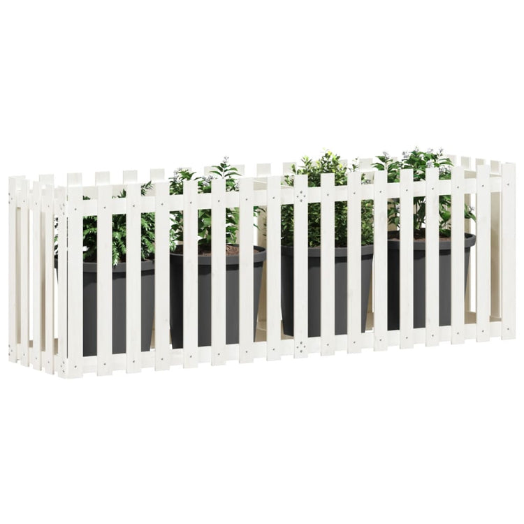 Vidaxl Pflanzer Insent HEK Design 200x50x70 cm Kiefer Wit White