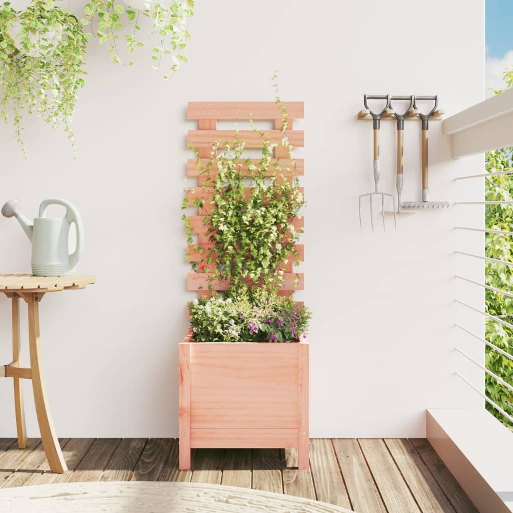 VIDAXL -Planungsbox mit Rack 39x39.5x114 cm Solid Douglashout