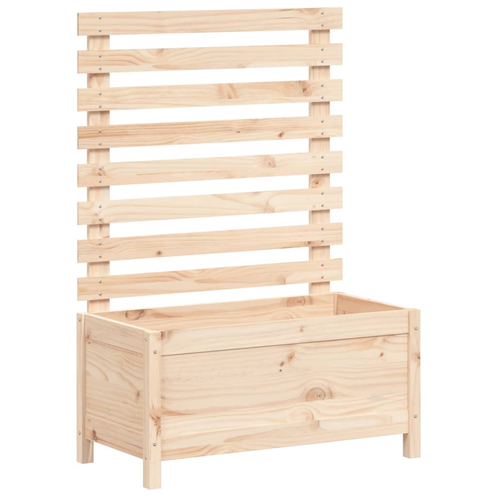 VIDAXL -Pflanzer mit Rack 79x39.5x114 cm Festkiefer