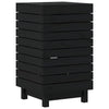 Vidaxl Waschkorb 44x44x76 CM Solid Pine Schwarz