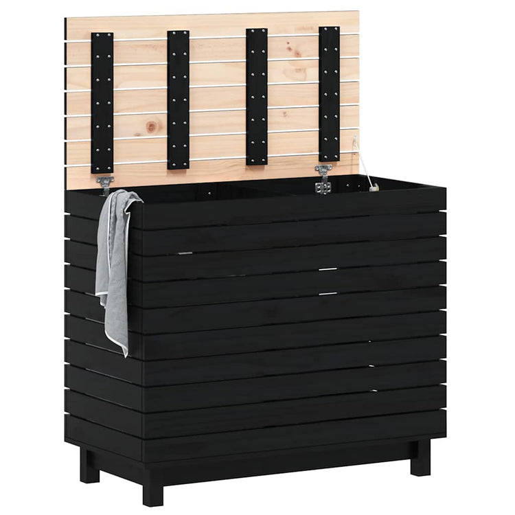 VIDAXL -Waschkorb 88.5x44x76 cm Festkiefer