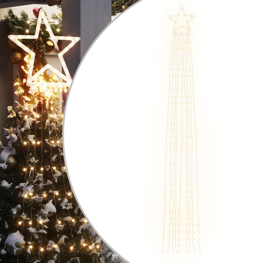Vidaxl Weihnachtsbaumbeleuchtung 320 warm -weiße LEDs 375 cm
