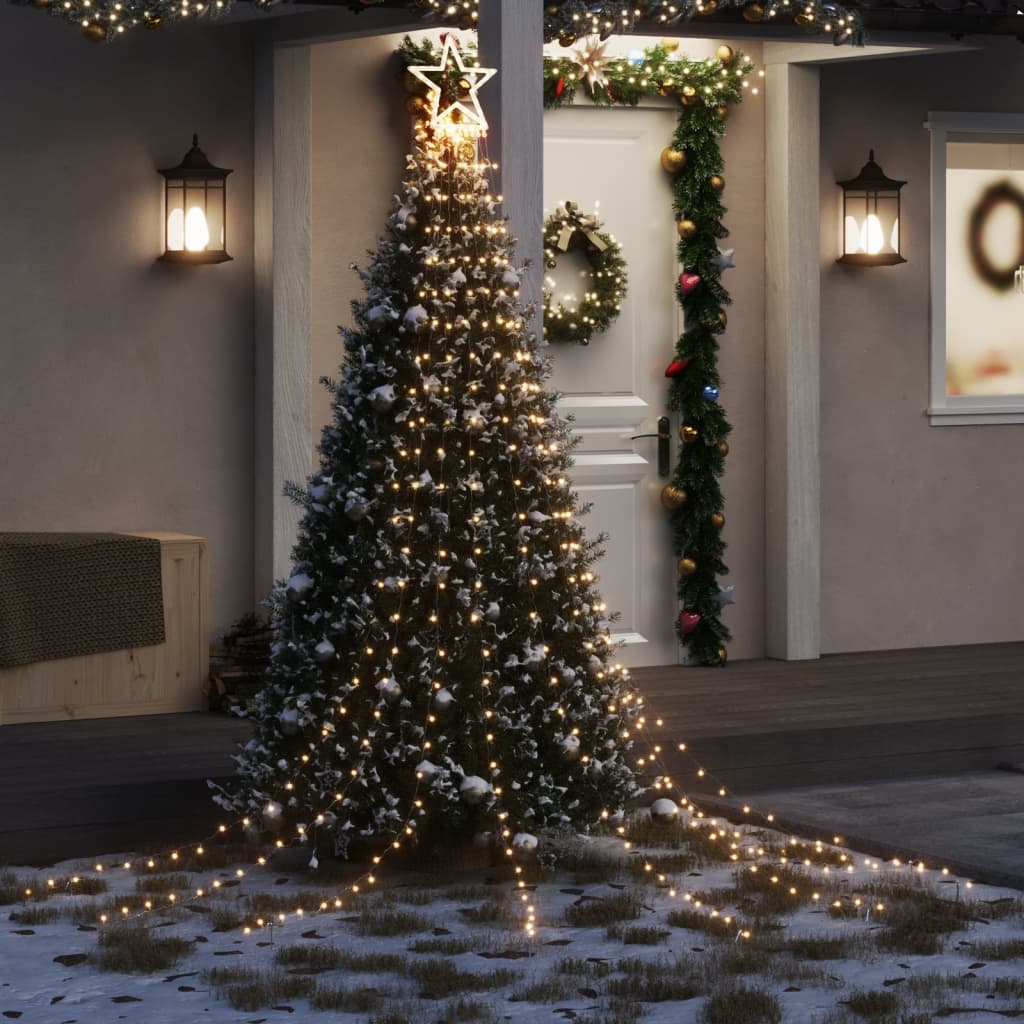 Vidaxl Weihnachtsbaumbeleuchtung 320 warm -weiße LEDs 375 cm