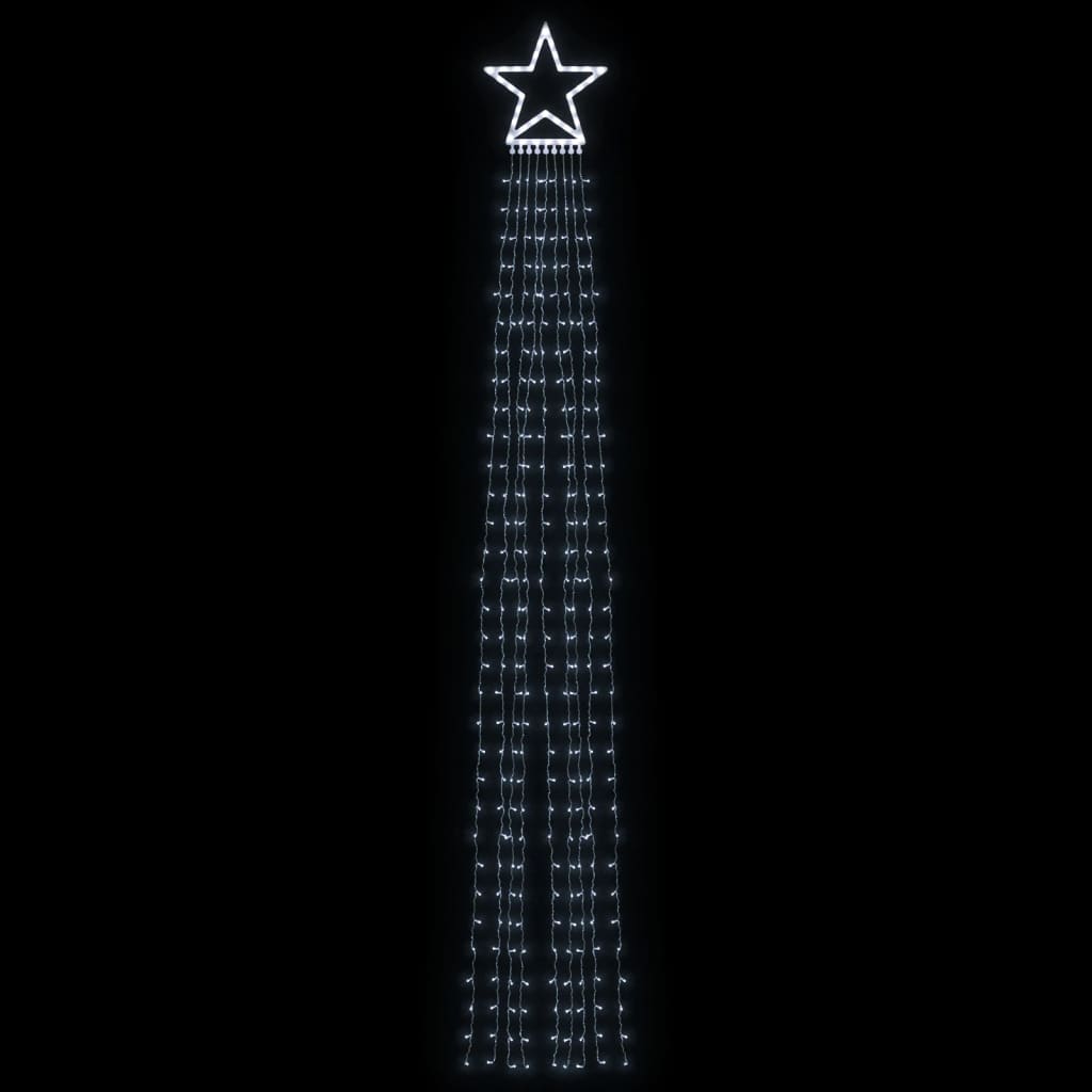 Vidaxl Weihnachtsbaumbeleuchtung 320 kalt -weiße LEDs 375 cm