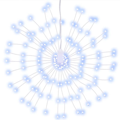 Vidaxl Weihnachtsbeleuchtungs Feuerwerk 140 kalte weiße LEDs 17 cm