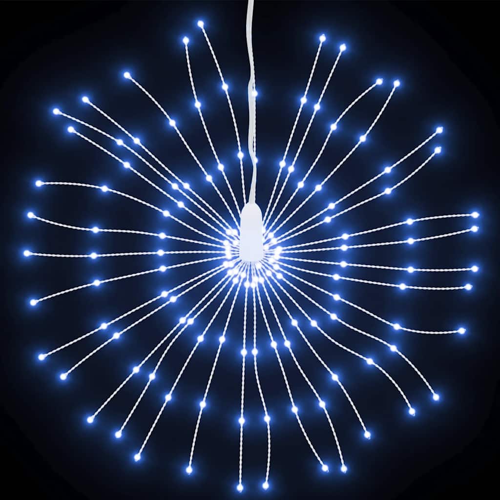 Vidaxl Weihnachtsbeleuchtungs Feuerwerk 140 kalte weiße LEDs 17 cm