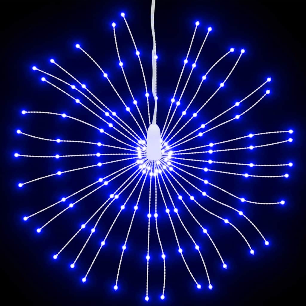 Vidaxl Weihnachtsbeleuchtung Feuerwerk 140 Blaue LEDs 17 cm