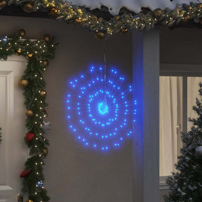 Vidaxl Weihnachtsbeleuchtung Feuerwerk 140 Blaue LEDs 17 cm
