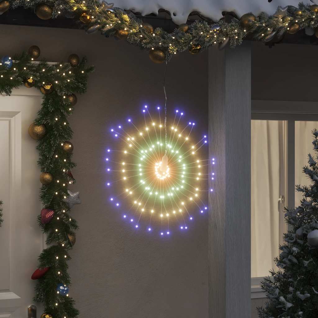 Vidaxl Weihnachtsbeleuchtung Feuerwerk 4 ST 140 Multikolored LEDs 17 cm