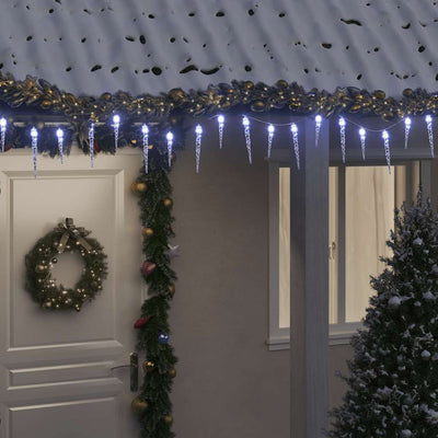 Vidaxl Weihnachtsbeleuchtung ICules 200 kalte weiße LEDs 20 m Acryl PVC