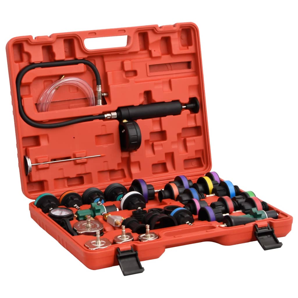 VIDAXL -Drucktester zum Kühlsystem 52x40.5x9.5 cm rot