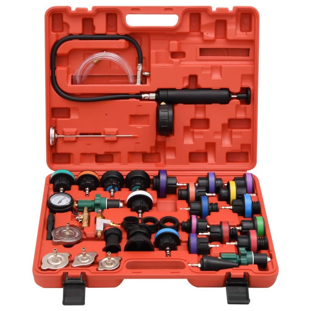 VIDAXL -Drucktester zum Kühlsystem 52x40.5x9.5 cm rot